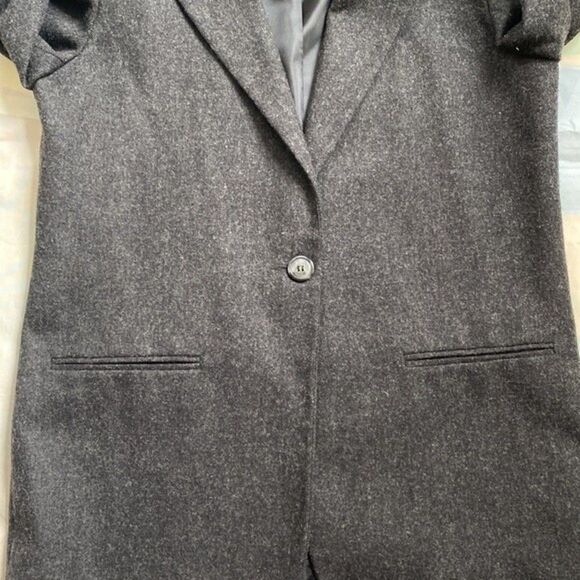 Sag Harbor Womens Blazer Heather Black Wool Rich Blend Jacket Sz 8 100%Pure Wool - Picture 5 of 12